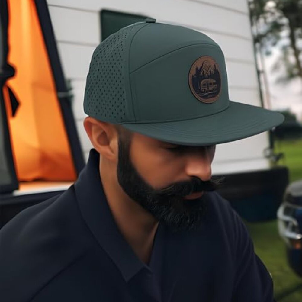 Custom Logo Patch Trucker Hat Adjustable Snapback… - image 3